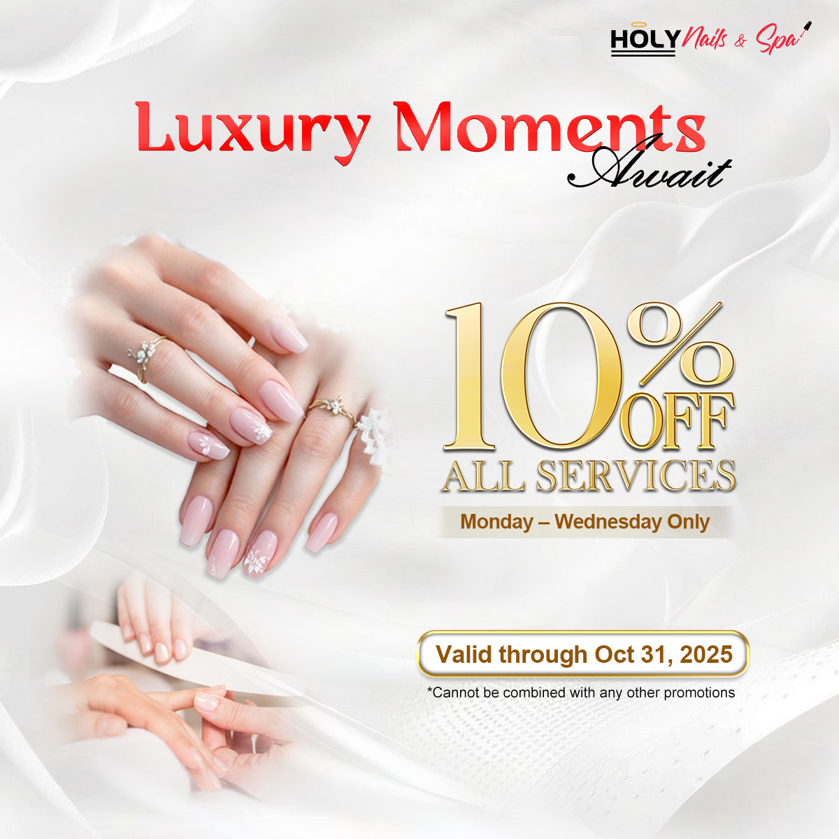 🎉 Holy Nails & Spa - Promotions! 🎉
